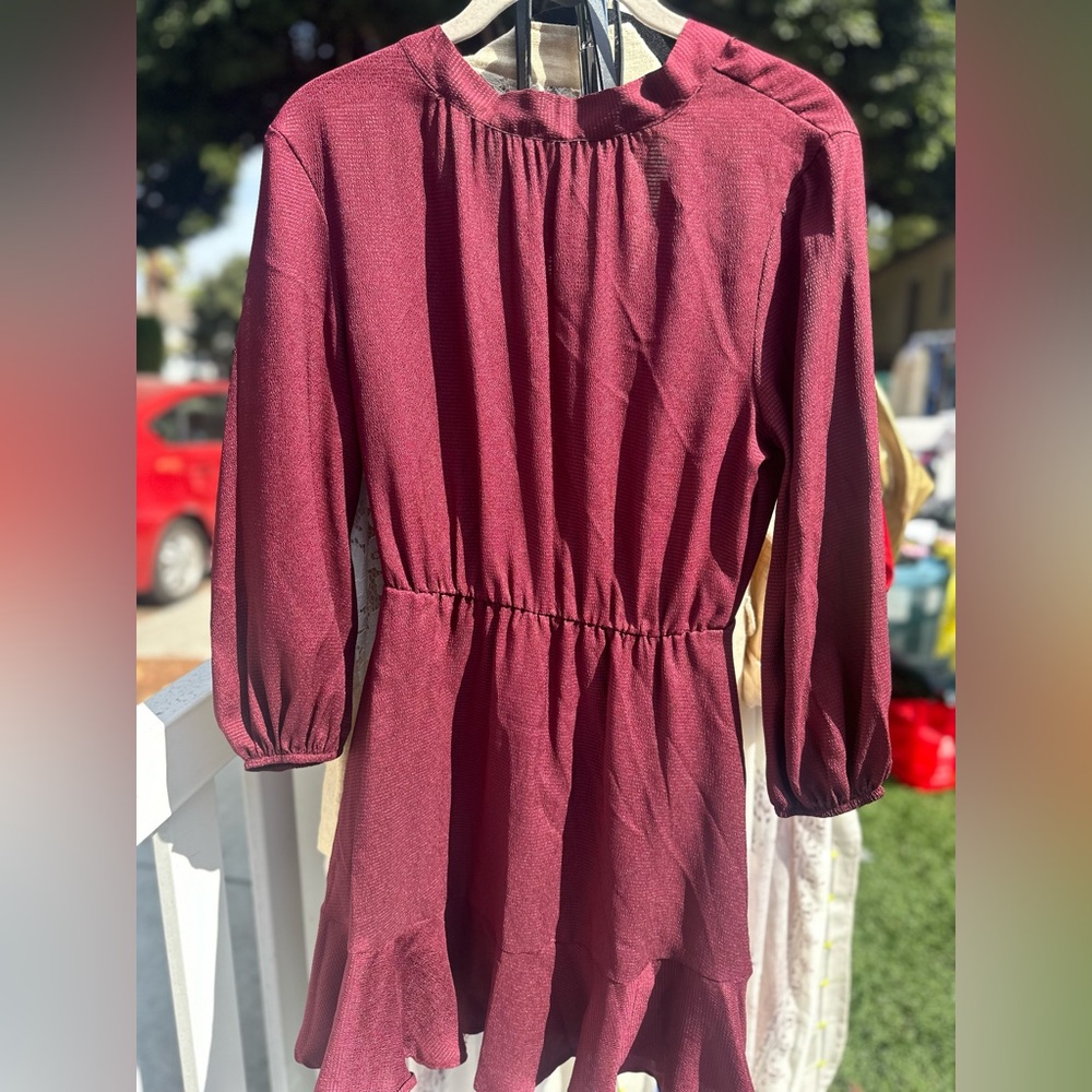 Wine Dress. Never worn. Tags still on. Size S.